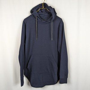 Sunrise Kingdom Navy Blue Hoodie Hooded Sweatshirt Side Zipper Pocket Mens Sz M